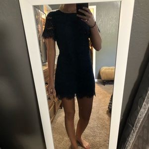 Size Small Navy Blue Lace Dress